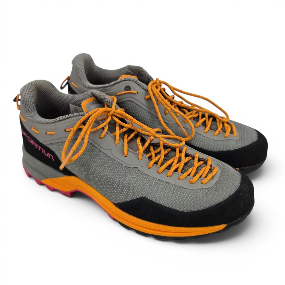 La Sportiva TX Guide Women's 9.5 Approach Shoes Gray Orange Pink Vibram EUC